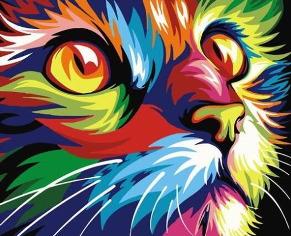 

5063 цвет cat - краска по номерам комплектов для взрослых diy