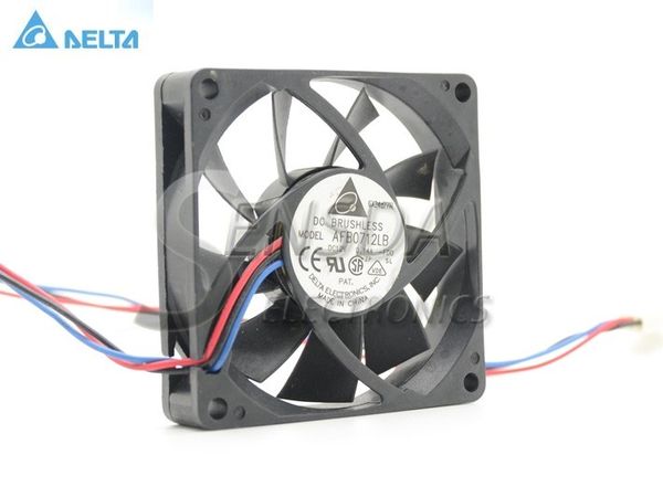 

delta afb0712lb dc12v 0.14a server cooling fan square fan 3-wire 70x70x15mm
