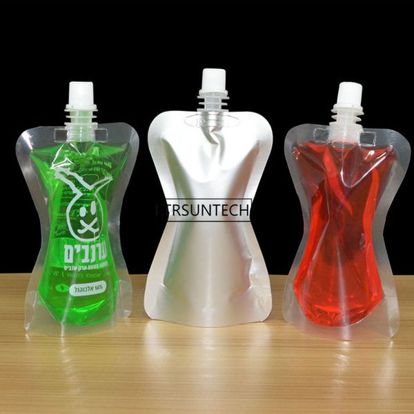 

100 ml doypack aluminum mylar stand up bag liquid bag folding water,beverage,squeeze, drink spout pouch