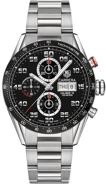 

Excellent Carrera Chronograph Men's Chronograph Feature Large Central Chronograph Second Hand
