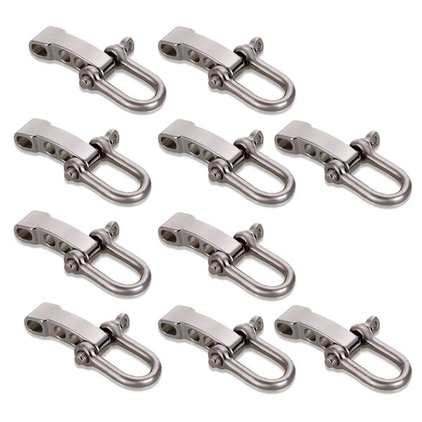 

10pcs zinc alloy buckle adjustable clip 5mm survival bracelet paracord
