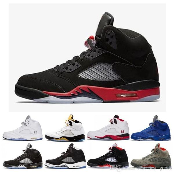 

basketball shoes 5 5s men women bred light aqua laney red blue suede white cement og metallic black mens sports sneaker size 5-13