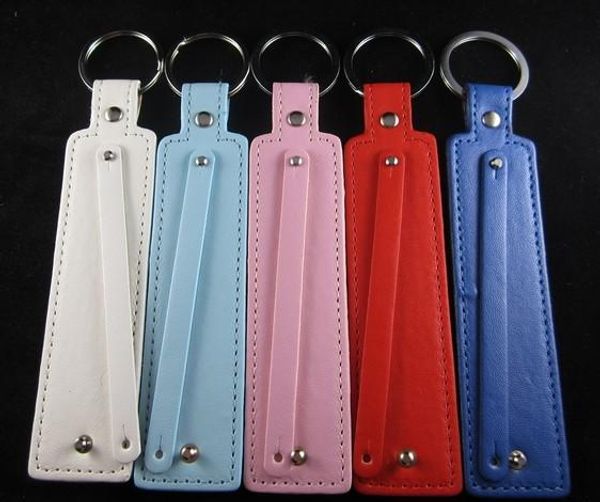 

10pcs (8 +30) width *150mm personalized pu leather key chain for 8mm slide charms letter diy name keychain for jewelry accessories, Slivery;golden