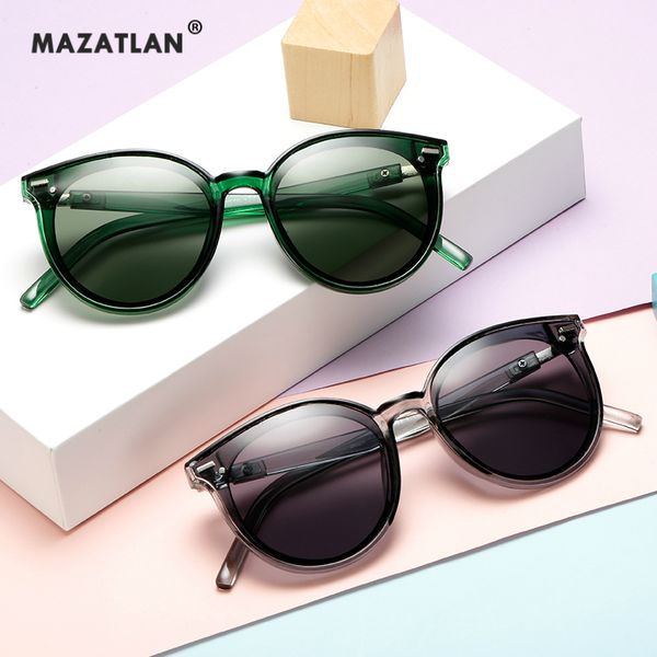 

high-end luxury brand fashion kids sunglasses with case oversized cat eye polarized sun glass baby children metal mirror gift, Blue