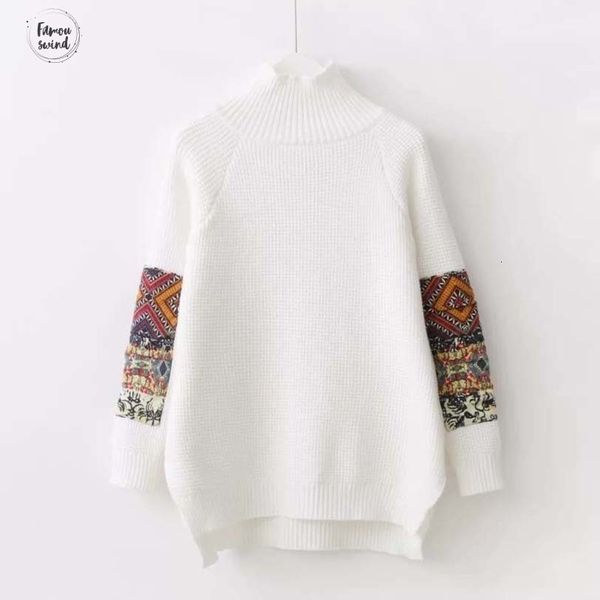 

урожай водолазка прыгуны с длинным рукавом пуловер solid и свитер нерегулярных женщин split sueter mujer drop доставка, White;black