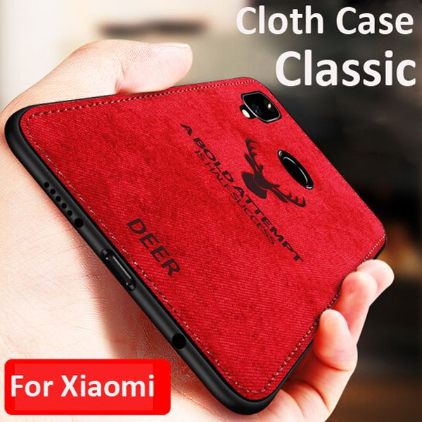 

luxury classic cloth case for redmi 7 note 7 6 5 pro phone case soft cover for xiaomi mi9 9se shockproof silicone full capa case