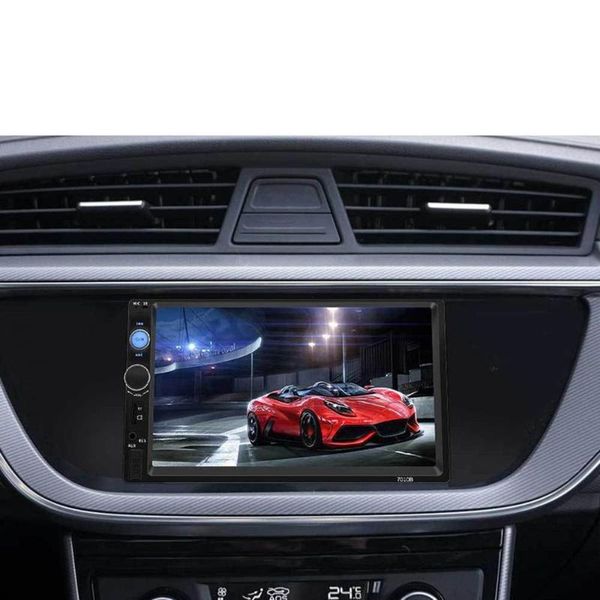 

7010b 7 inch double 2din car mp5 player bt touch screen stereo radio hd multimedia player with direction control