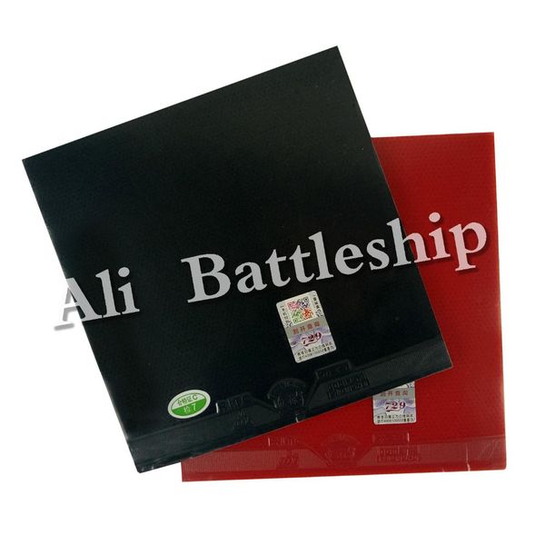 

original 2 pieces of ritc 729 friendship general a pair rubber 1 red and 1 black pips-in table tennis rubber with sponge 2.2mm