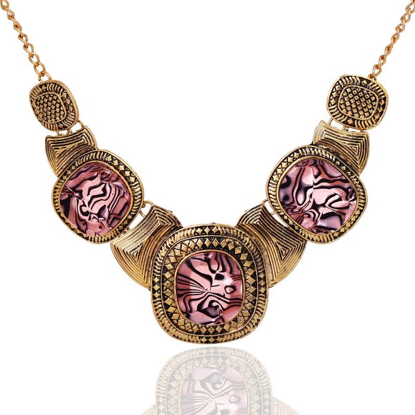 

vintage necklace boho bohemian female necklace punk style fashion accessories ethnic metal jewelry christmas gift, Silver