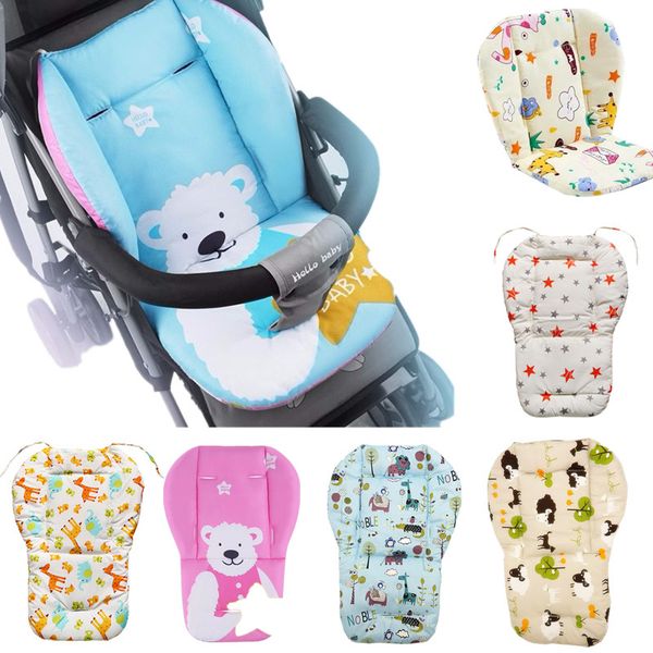 

baby stroller seat cushion pushchair high chair pram car colorful soft mattress carriages seat pad winter stroller mat accessory