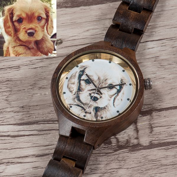 

private custom watch women bobo brid ps uv print wood ladies quartz watches logo customized anniversary birthday gift, Slivery;brown