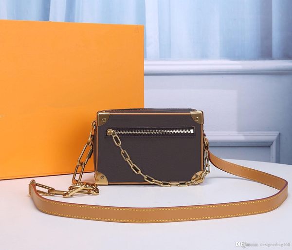 

fashion designer luxury men's and women's classic retro milk box crossbody bag genuine leather men women shoulder bags crossbo