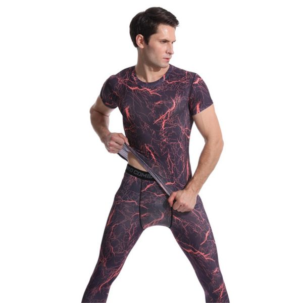 

men's running t-shirt polyester spandex quick dry short sleeve breathable sport tee, Black;blue