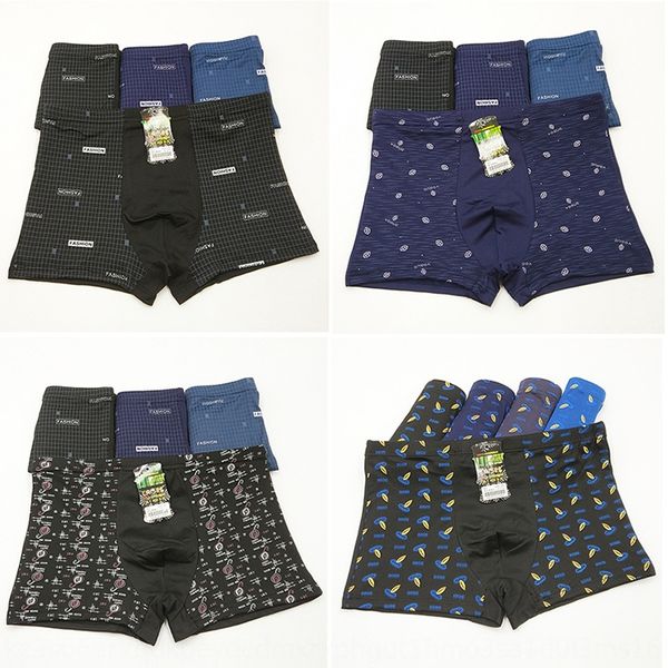 

men's underwear modal solid pants underwear boxer pants color cotton boxer trousers head large size, Black;white
