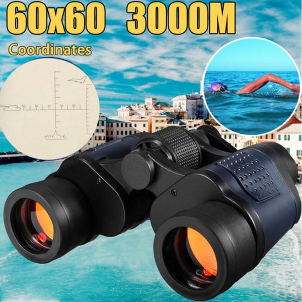 

day/night telescope 60x60 zoom hd binoculars hunting camping telescope night vision binoculars with coordinates 3000m