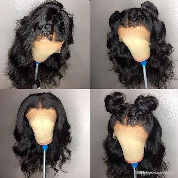 

360 lace frontal wig 180% density curly hair wigs preplucked with baby hair frontal lace hair wig, Black