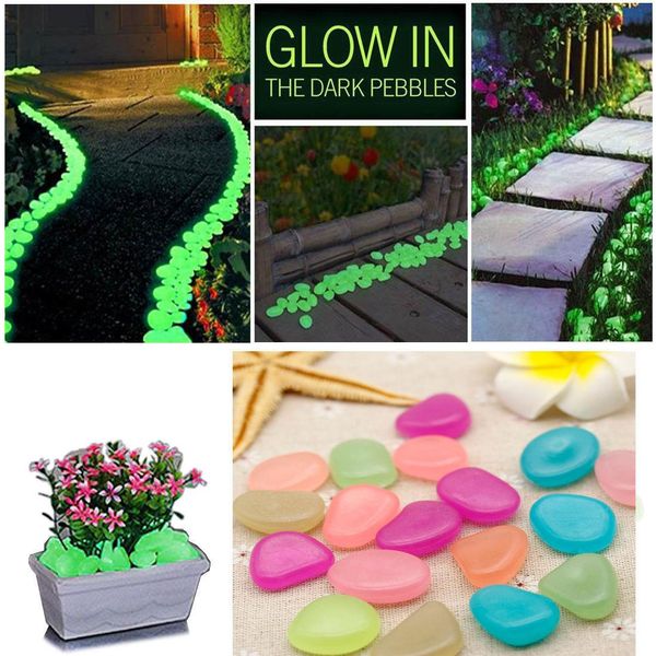 

glow in the dark pebbles stone home garden walkway aquarium fish tank decor decorative gravel for your fantastic garden or yard