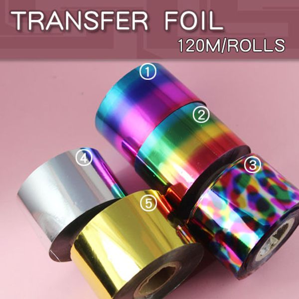 

1pcs/lot gradient color nail foil roll sticker for nail art decoration 4cm*120m art silver gold rose gold transfer sticker, Black