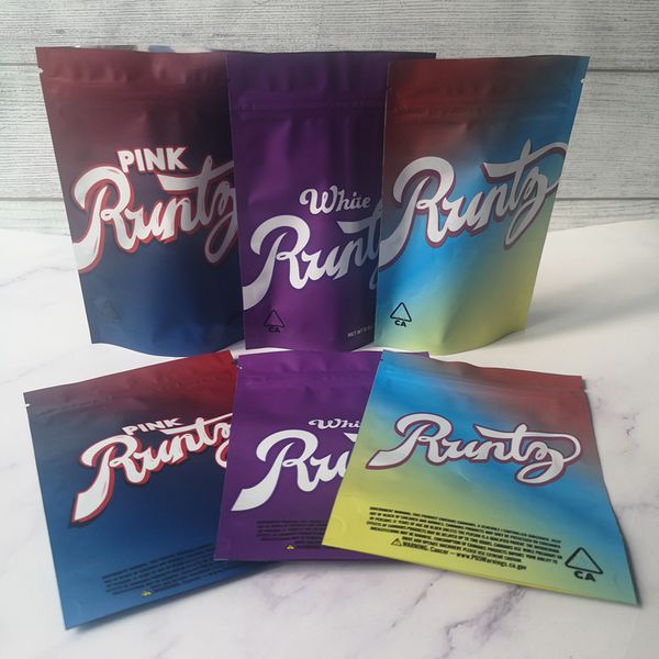 

анекдота up! белый розовый runtz запах proof 3.5g майлара мешки pink runtz zipper мешок для сухой травы цветок упаковка упаковка