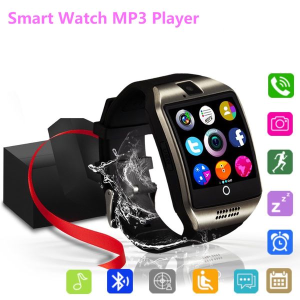 

bluetooth smart watch touchscreen with camera,unlocked watch cell phone with sim card slot, supports mp3 player music playing