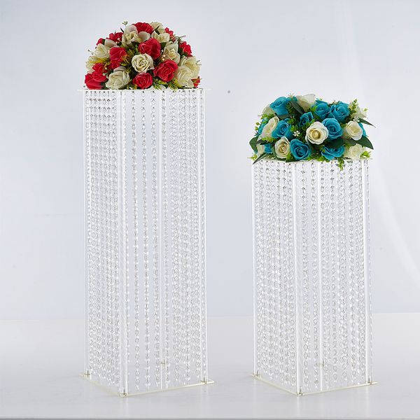 

table flower rack luxury acrylic crystal wedding road lead luxury centerpieces for event party home decoration