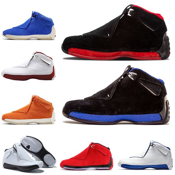 

18 18s mens basketball shoes og black royal jumpman xviii bred defining moments cool grey sport designer trainers