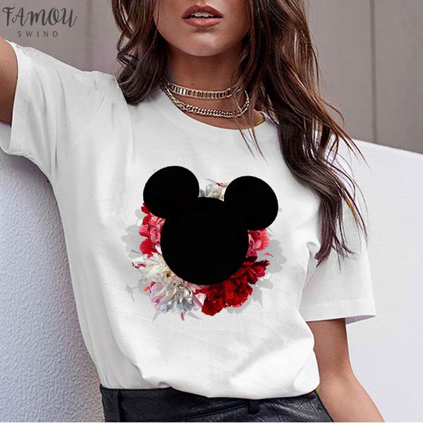 

women harajuku tshirt kawaii cartoon tee shirts summer graphic tee fashion women tee short sleeve t shirt streetwear, White