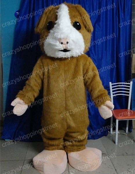 Costume da mascotte di criceto marrone adorabile di Halloween, animale del fumetto, personaggio a tema anime, festa di carnevale di Natale, vestito operato per adulti