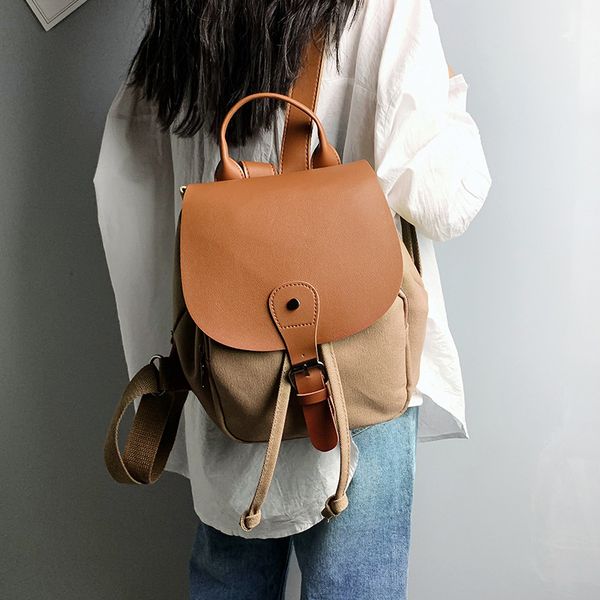

2020 new women's backpack korean version of the wild backpack fashion simple