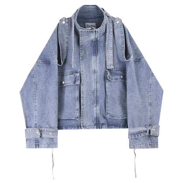 

men's jackets mens denim high street fashion oversize men vitange solid color outerwear coats clothing for autumn winter, Black;brown