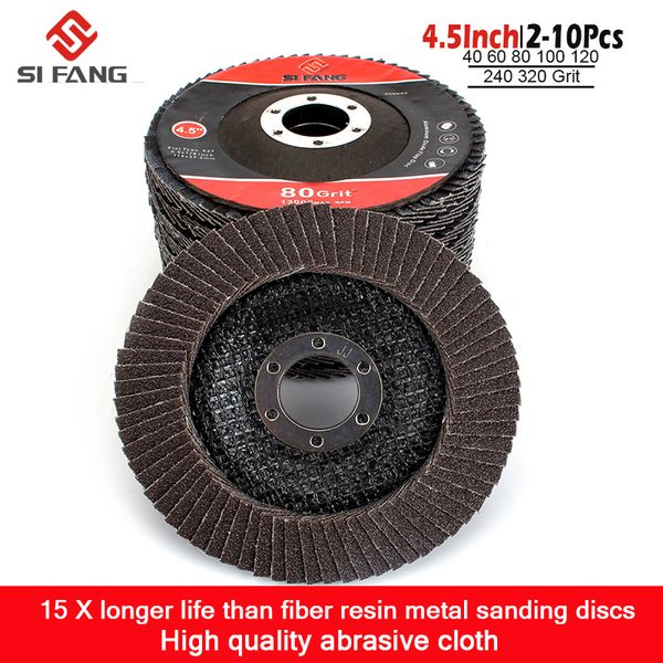 

115mm 4.5inch t29 professional flap discs grinding wheels sanding discs for angle grinder 40-320 grit 2-10pac