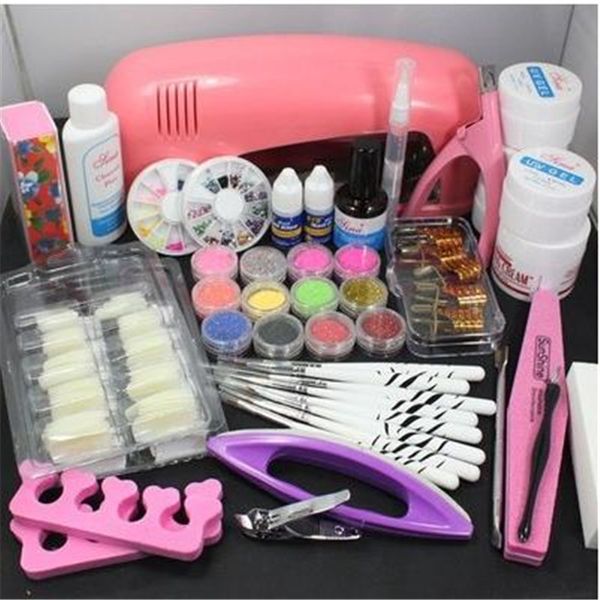 

12 color glitter uv gel nail dryer manicure material gel tweezers nails paint accessories nail art tools set kit for cosmetic