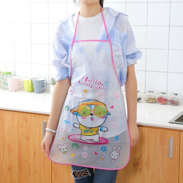 

apron lovely cartoon waterproof defence oil princess kitchen cook half-body sleeveless contracted fashion furniture gift