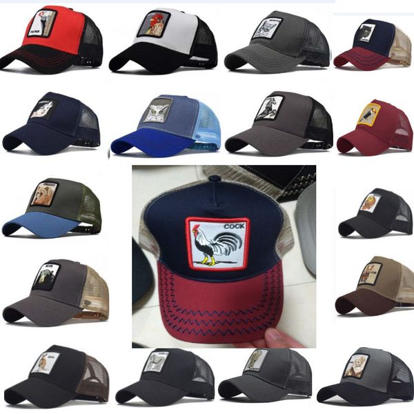 

new animal embroidery caps for adults mens womens summer trucker hat snapbacks hip hop baseball ball capdesigner sun visor hats an1930