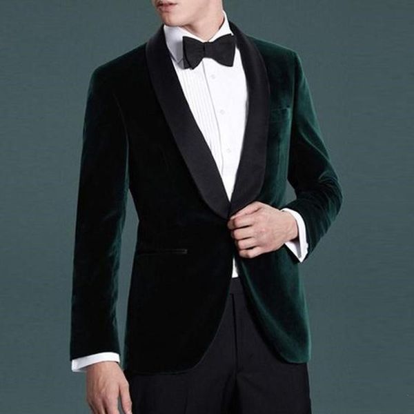 

green wedding tuxedos slim fit suits for men groomsmen suit two pieces prom formal suits (jacket+pants+tie) 042, Black;gray