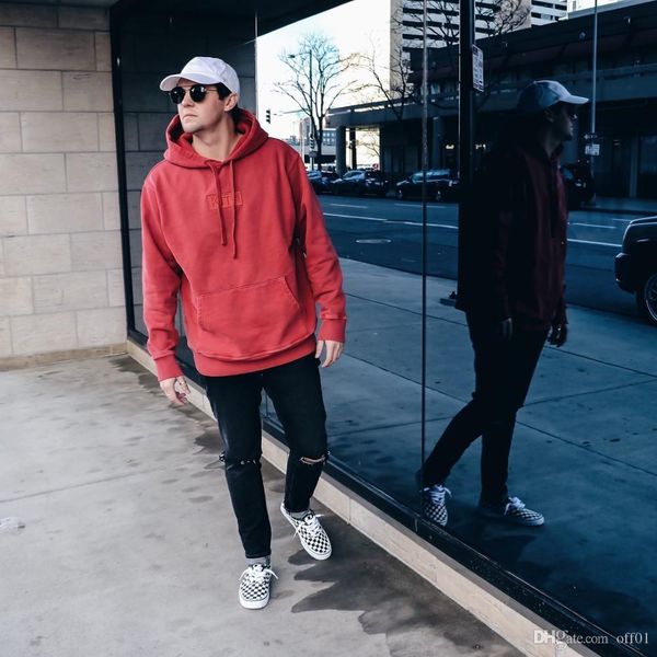 

kith classic logo hoodie classic box logo plus sweater hoodie retro home simple cotton men and women couple sweatshirt hfsswy157, Black