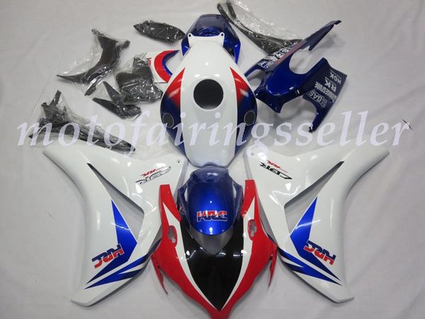 

oem quality new abs full fairings kits fit for honda cbr1000rr (2008 2009 2010 2011) cbr1000rr 08 09 10 11 bodywork set white red blue no2
