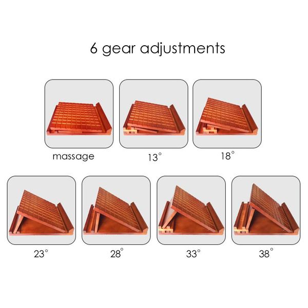 

exercise board solid wood standing stool folding yoga oblique stretching pedal wooden slant board adjustable incline