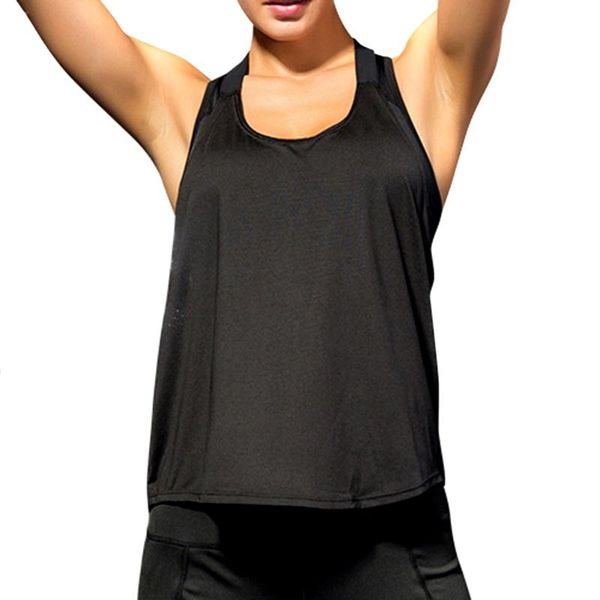 

new women quick dry sport vest strappy athletic workout tank running yoga vest breathable moisture absorption sportwear, Black;blue