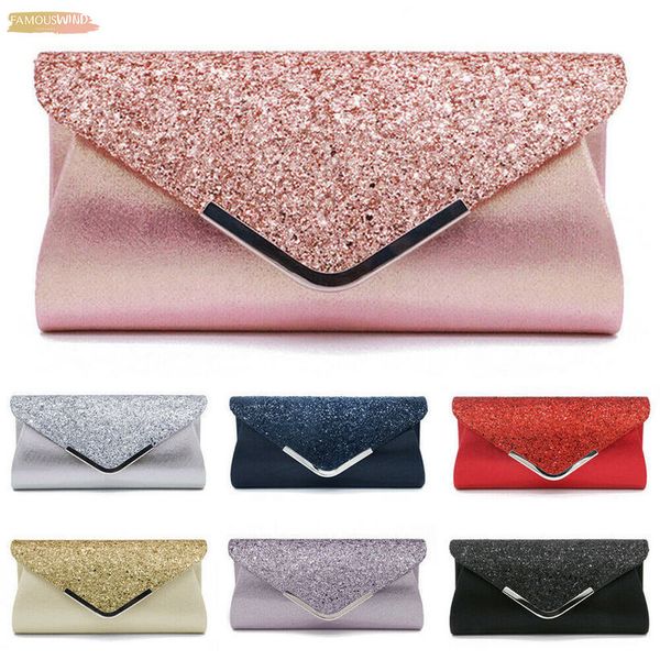 

2020 brand women evening bag party banquet glitter bag for women girls wedding clutches handbag shoulder bag bolsas mujer