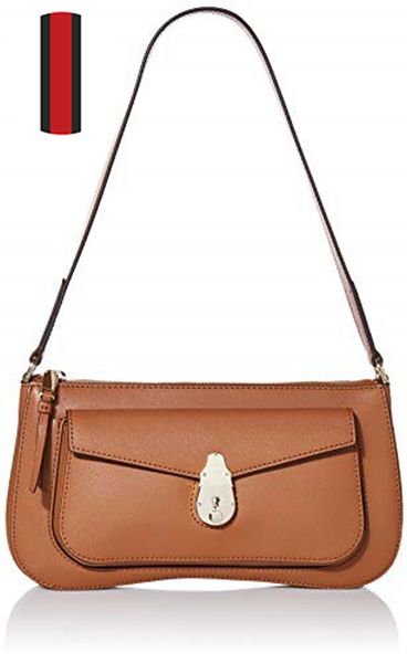 

stylish and simple atmosphere lock leather shoulder diagonal cross-body bag