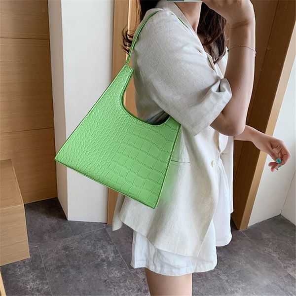 

stone pattern sac small pu leather handbgas fashion ladies hand bags for women 2020 summer style shoulder bags solid color bag