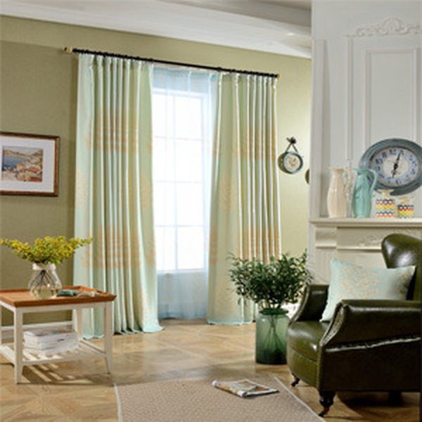 

pastoral print finished draperies curtains for living room curtains for bedroom