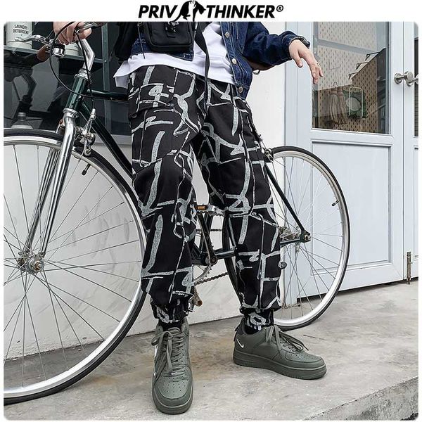 

2019 new fashion casual autumn size m-5xl harem pants men hio hop printed streetwear joggers mens korean clothing, Black