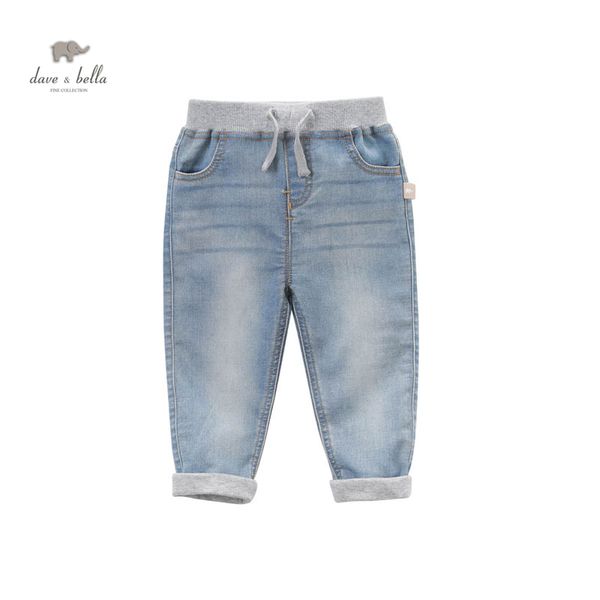 

db4937 dave bella spring latest baby boys light blue jeans kids fashion jeans blue pants