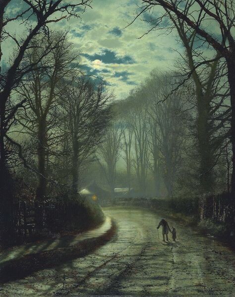 

john atkinson grimshaw nearing home home decor handcrafts /hd print oil painting on canvas wall art canvas pictures 191107