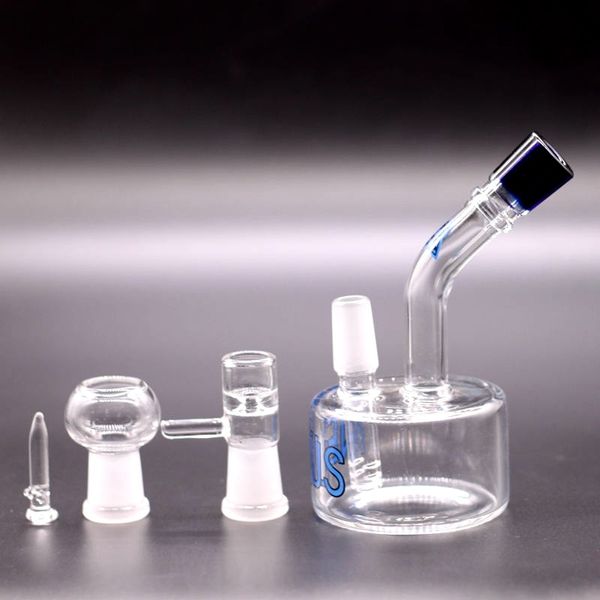 Mini Nexus Glasbong Wasserpfeifen Ölbrenner Reifen Perkolator Dampf Rig Bubbler Wasserpfeife 14,4 mm Gelenk