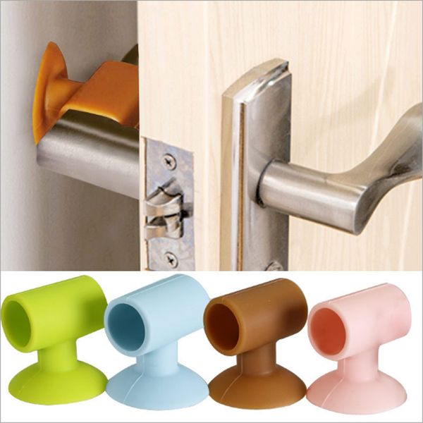 

door handle lock silencer doorknob wall mute cabinet silicone anti-collision 4x3.5x1.8cm
