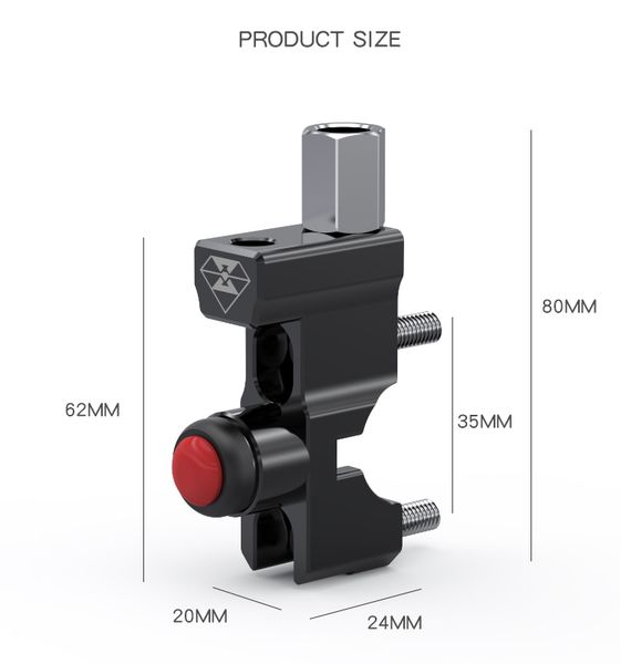 

22mm handle motorcycle switch bike light switch motocross speaker push button motor on-off diy reset/self-locking