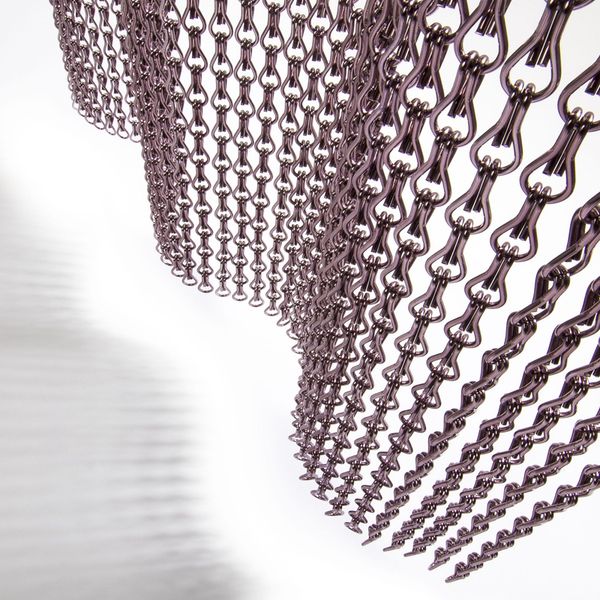

chain link door fly screen